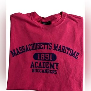 Mass Maritime Academy Pink Tee NWOT